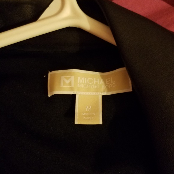 SOLD/NWOT Black & Gold Michael Kors Jacket Size M - Picture 2 of 6